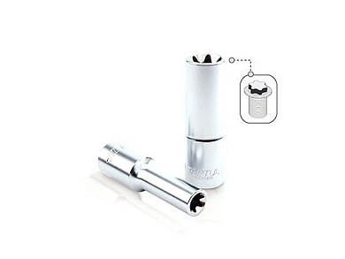 Глубокая торцевая головка Е-профиль 1/2'' E18 Toptul BAEH1618