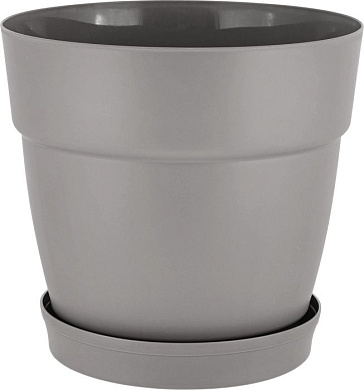Горшок для цветов InGreen Villa de Fiori с фиксируемым поддоном 2л, D170мм, франц.платан Пластик Репаблик IG660110025
