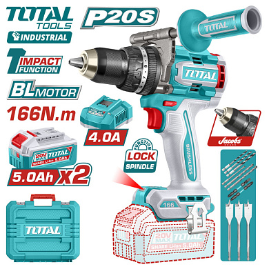 Дрель-шуруповерт ударная TOTAL TIDLI201668