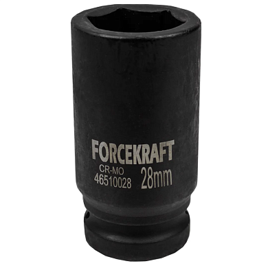 Головка ударная глубокая 28 мм 6-гр 3/4'' ForceKraft FK-46510028