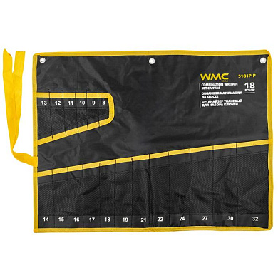 Органайзер тканевый для набора ключей 18 шт, 640х480 мм WMC TOOLS WMC-5181P-P