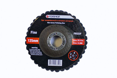 Круг полировальный 125х22.2 мм красный max об/мин 12000 средней жесткости Forsage F-FR522M
