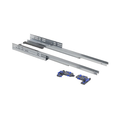 Направляющая скрытого монтажа L-400 push to open ДСП до19mm с замками 3D полное выдвижение PRIME by AKS 113661