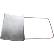 Движок для уборки снега алюминиевый, 755 х 505 х 1240 мм, стальная рукоятка, Сибртех 61526