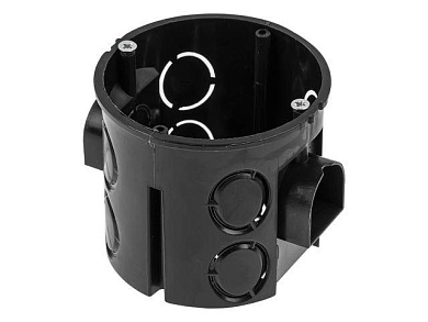 Коробка установочная, подрозетник, 68х60мм, углубленная, винты, стык.узлы IP20, для сплошных стен Юпитер JP7122-09