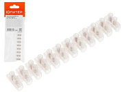 Зажим винтовой ЗВИ-10А, 10 мм² 12 пар ПЭ, клеммная колодка, 10 мм² Юпитер JPZ3-7207-01-01