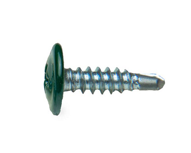 Саморез с п/ш SPS, сверло 4,2x16 RAL6005, 500 шт ЕКТ CV011804M