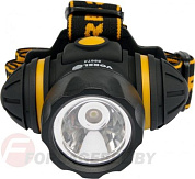 Фонарик налобный 1LED, 1W, 1.5V, 3хААА Vorel 88674