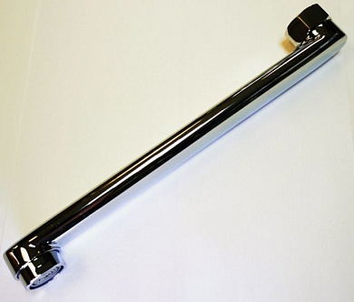 Излив 30 см для смесителя в ванной, нержавеющая сталь, хром Ledeme L30-F