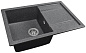 Мойка кухонная из мраморной крошки, графит, B27-24 Gerhans