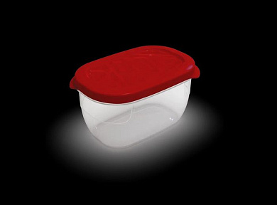 Контейнер прямоугольный Flexo 0,65л (красный) Полимербыт 4363959