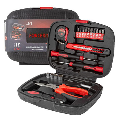 Набор инструментов 21 пр., 1/4'' ForceKraft FK-2021