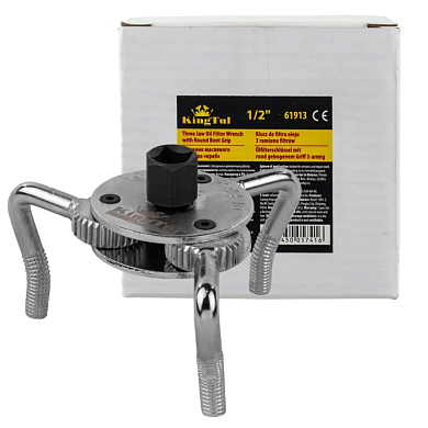 Съемник масляного фильтра ''краб''с круглым изогнутым захватом 1/2 45-102 мм KINGTUL KT-61913