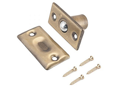 Фиксатор шариковый СТАНДАРТ 588 AB ст.бронза ЕВРОПАКЕТ, 12589 УЗК 12589