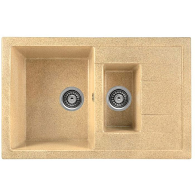 Мойка кухонная из мраморной крошки, песок, C10-21 Gerhans