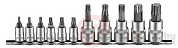 Набор головок-бит TorxT10-T60 11 пр. 1/4''&3/8'' Force 2111I