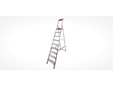 Лестница-стремянка алюм. проф. 191 см 9 ступ. 9,1 кг NV500, с лотком-органайзером, макс. нагрузка 180 кг Новая Высота 5150109