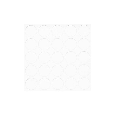 Заглушка самоприлипающая к конфирматам альпийский белый холодный (14318) (лист-25шт.) FOLMAG 42149