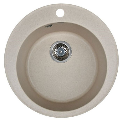 Мойка кухонная из мраморной крошки, cream, Wisent WR510-30