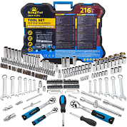 Набор инструментов 216 пр 1/4''&3/8''&1/2'' 6-гр KINGTUL KT-38841 EURO