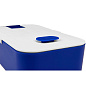 Контейнер для еды "Neo", пластик, синий, белый