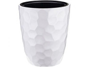 Кашпо МОЗАИКА D340 мм H390 мм со вставкой, белый IDEA М3409