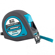 Рулетка ''Ergonomisch'', магнитный обрезиненный зацеп Gross