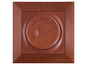 Выключатель поворотный, диммер, скрытый, винт. зажим, 1000Вт, вишня, DARIA, 220VAC, 100 - 1000VA, 50 Hz, IP20, Mutlusan 21204440256