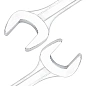 Набор ключей комбинированных и рожковых 6х7-32х36 мм 16 пр. WMC TOOLS WMC-5199