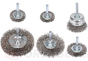 Набр щеток-крацовок 6 пр. INOX YATO YT-47593