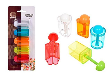 Формы для приготовления канапе, 5 шт., 6х3 см, MARMITON 16183