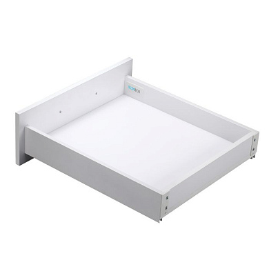 Система ящиков AKS L-400 белый низкий PUSH TO OPEN H=90 ДСП 16мм SLIMBOX 56991