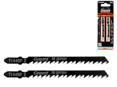 Пилка для лобзика T144DP 2 шт по дереву GEPARD GP0640-17