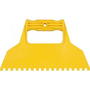 Шпатель пластмассовый зубчатый 6х6 мм 225 мм Vorel 05972