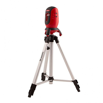 Уровень лазерный ML01T, дальность 10 м., точность ± 0,5 мм. / 1 м., длина волны 650 нм, проекция 1 вертикальная 1 горизонтальная плоскость, резьба под штатив 5/8'', штатив в комплекте Matrix 35063