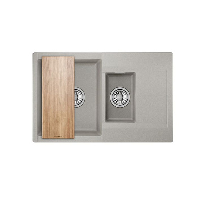 Мойка кварцевая, прямоугольная, GR-7808 Estetica, 780*500мм, базальт, Granula 108175