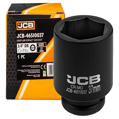 Головка ударная глубокая 37 мм 6-гр 3/4'' JCB JCB-46510037