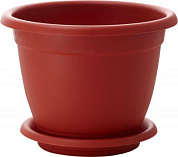 Горшок для цветов Борнео 340 с подставкой №7 терракотовый Пластик Репаблик ING42034FТР