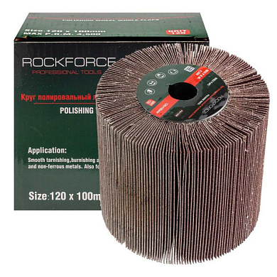 Насадка шлифовальная 120х100 мм Grit 120 RockForce RF-FD4120W