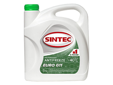 Антифриз Sintec-40 G11 Euro (зеленый) 5кг SINTEC 990554