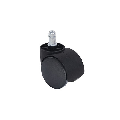 Колесо мебельное, для стула, полиамид, 50мм, черное AksHome 47994