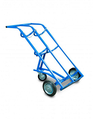 Тележка для газовых баллонов ГБ-2, 2 баллона 
(250 литые колеса + 160 поворотное) TOR 1012419