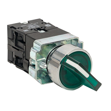 Переключатель BD33 3P c зеленой подсветкой 230В NO EKF PROxima xb2-bk33-g-230