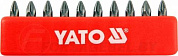 Набор бит PZ1х25 мм 1/4'' 10 пр. S2 HRC58-62 Yato YT-0470