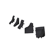 Комплект ПВХ аксессуаров к плинтусу узкому S черный AKS 129976