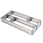 Комплект разделителей L550 универсальный металлический Organizer нержавеющая сталь (523*204*65) AKS PLUS 64598
