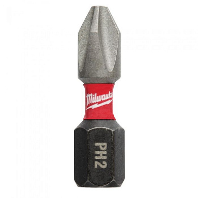 Бита ударная для шуроповерта Shockwave PH2, 25 мм. 2 шт. Milwaukee 4932430852