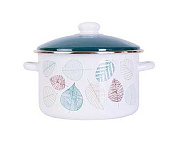 Кастрюля PRIMA COLLECTION Листопад 4,0л в инд. коробке Эмаль ООО PC101LF40