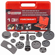 Набор инструментов для обслуживания тормозных цилиндров правосторонняя резьба 13 пр ForceKraft FK-65802 (Euro)