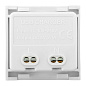 Розетка USB A+C, 2,1А, 2 гнезда, без индикатора, белая EKF E2MR2-21USB-10-AC